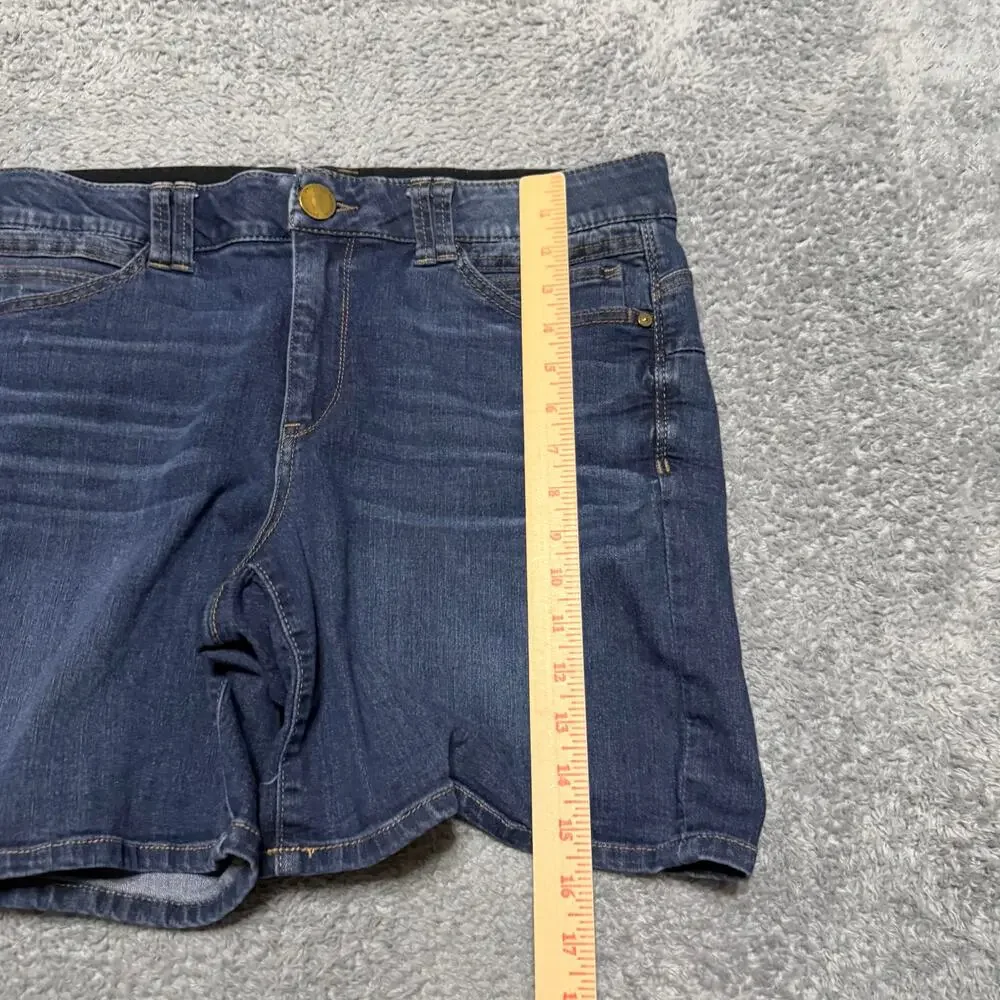 Democracy Jean Shorts Womens 14 (34x6.5) Stretch Blue Denim